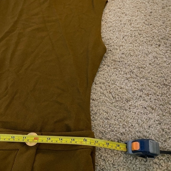 Proenza Schouler Women’s twist-detailing wrap dress Brown Size 12 NWT Crepe Midi - Picture 10 of 11